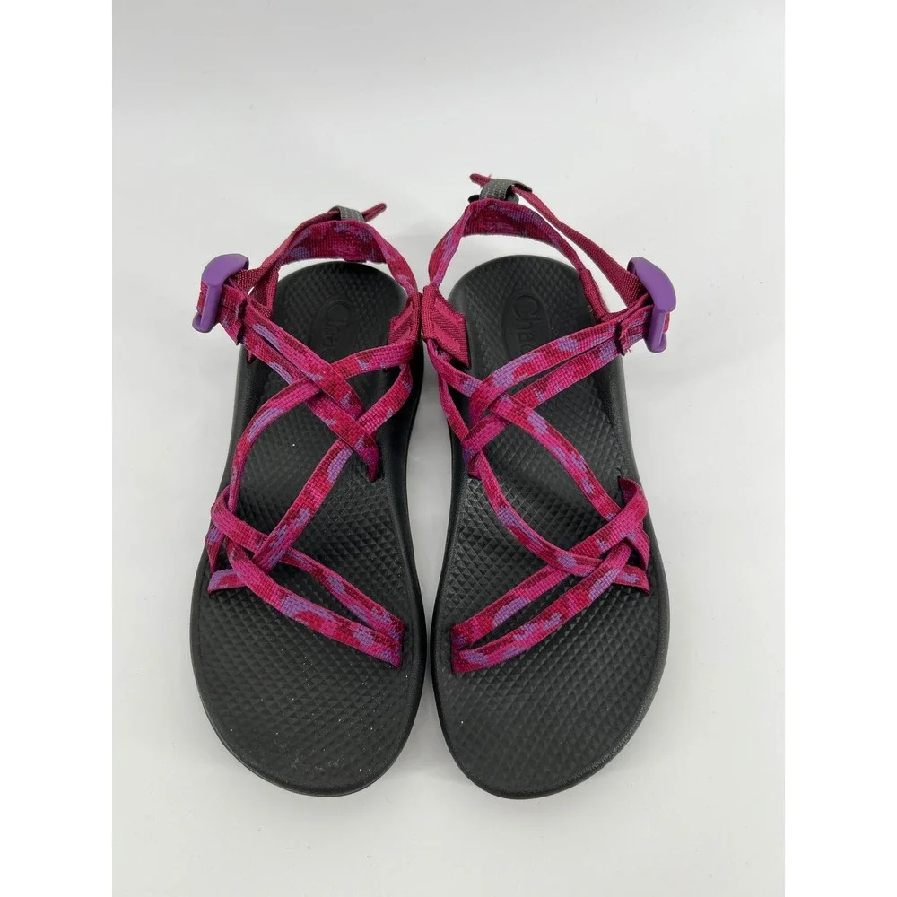Chaco Z/Cloud Kids Sandals Purple Pink‎ Sport Water Hiking Strappy Shoes Size 5